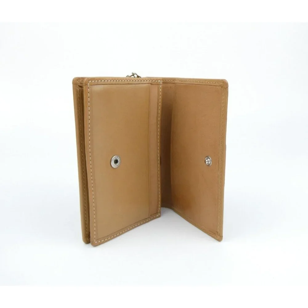 Coach‎ Tan Leather Key Holder Wallet